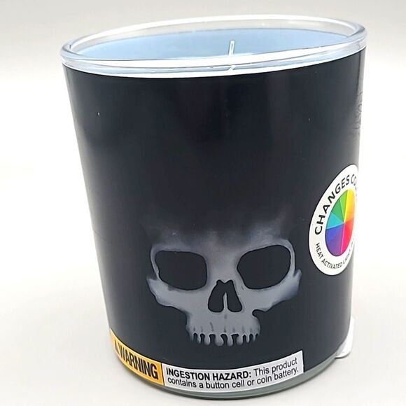 Place & Time Color Changing Skull Unscented Candle, NWOT - Picture 4 of 5